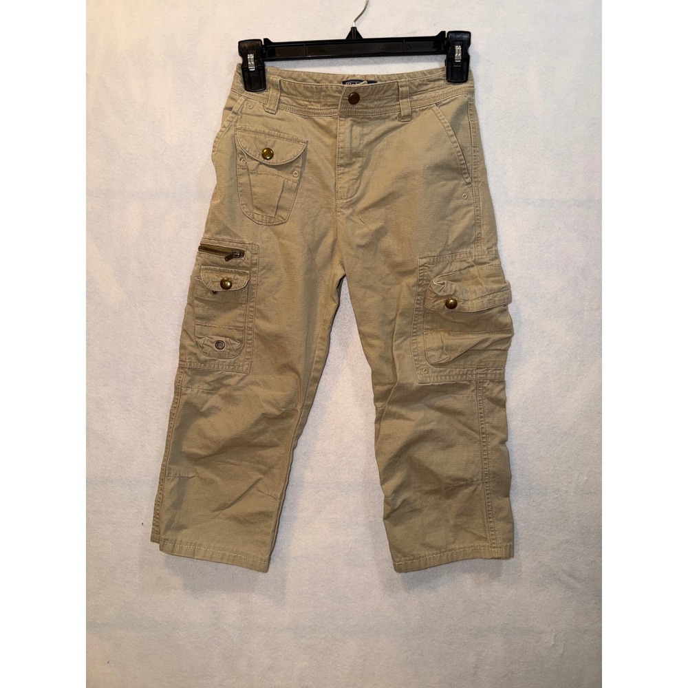 Polo Ralph Lauren Kids Tan Cargo Pants Size 8 Casual Outdoor Adven Y2K Vinage‎